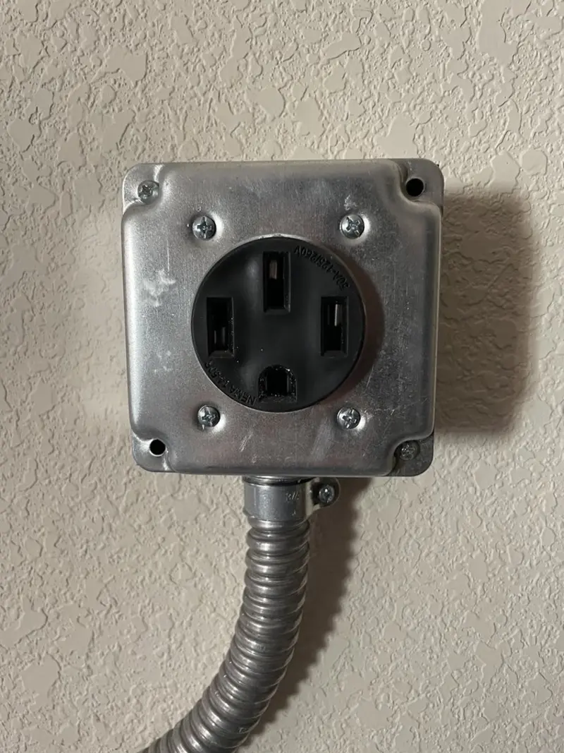 NEMA 14-50 outlet installed for Electrical Panel Upgrade in Van Buren